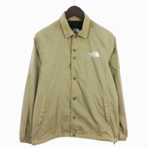 【中古】ザノースフェイス THE NORTH FACE ザ コーチジャケット NP21836 ブルゾン ロゴ ツイルベージュ S メンズ