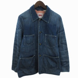 【中古】リーバイス Levi's 1stタイプ サックコート ウォッシュドデニムジャケット 71444-0001 インディゴ S メンズ