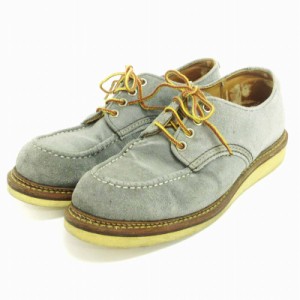 【中古】レッドウィング REDWING Work Oxford ワーク オックスフォード ブーツ 8101 ブルーグレー系 US7.5 メンズ