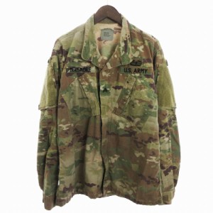 【中古】U.S.ARMY MCLEMORE ミリタリージャケット フィールドジャケット リップストップ カモフラ カーキ M メンズ