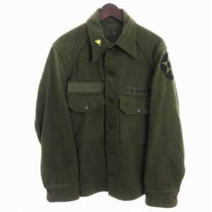 【中古】U.S.ARMY シャツ ジャケット ミリタリー 軍服 カーキ系 M メンズ