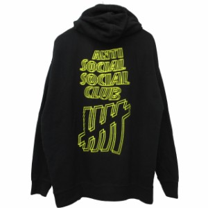 【中古】アンチソーシャルソーシャルクラブ×アンディフィーテッド UNDEFEATED フーディー フーデットジャケット XL