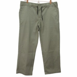 【中古】ディッキーズ Dickies パンツ ベージュ系 ウエスト紐 Lサイズ相当 k168 0312 メンズ