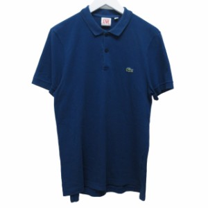 【中古】ラコステ ライブ Lacoste L!VE ポロシャツ 半袖 ブルー 3 Mサイズ相当 k224 0312 メンズ