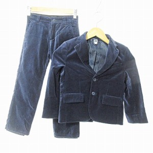 【中古】ジャニーアンドジャック JANIE AND JACK キッズ セットアップ パンツ 別珍 ネイビー 紺 6 0207 キッズ