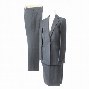 【中古】ラニフィシオ チェルッティ Principle LANIFICIO F.LLI CERRUTI セットアップ 3点 セット 3ピース パンツ スカート スーツ