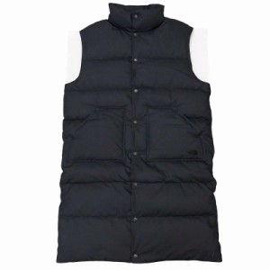 【中古】ノースフェイス パープルレーベル Lightweight Twill Mountain Down Vest NDW2267N ダウンベスト ジャケット ロゴ