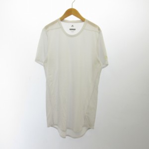 【中古】アディダス adidas Tシャツ カットソー トレーニングウエア 白 ホワイト M メンズ