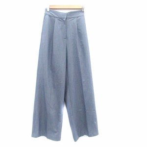 【中古】ランデブー RANDEBOO Loose set pants ワイドパンツ ロング丈 F グレー 01011-07149 /HO14 レディース