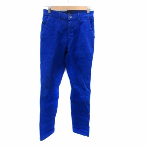 【中古】ジョンブル JOHNBULL カラーパンツ スリムパンツ アンクル丈 S 青 ブルー /HO20 レディース