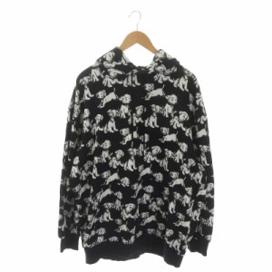 【中古】セリーヌ by Hedi Slimane 22SS AMY DORIAN ARTIST PRINT HOODIE ドッグ柄 フーディー パーカー S