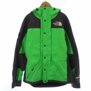 【中古】THE NORTH FACE × Supreme 20SS RTG JACKET マウンテン ジャケット パーカー ナイロン S 蛍光 黄緑 グレー