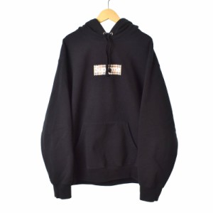 【中古】SUPREME BURBERRY 22SS Box Logo Hooded Sweatshirt ボックスロゴ フーデッド スウェットシャツ パーカー