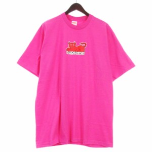 【中古】シュプリーム SUPREME 24SS トイマシーン デビル キャット Tシャツ 半袖 プリント USA製 ピンク XL