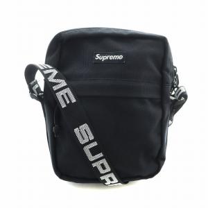 【中古】シュプリーム SUPREME 18SS Shoulder Bag ショルダーバッグ サコッシュ 斜め掛け ロゴ 黒 ブラック メンズ