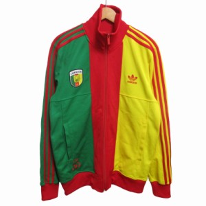 【中古】アディダスオリジナルス adidas originals 美品 サンプルタグ トラックジャケット ブルゾン 赤 黄 緑 約M