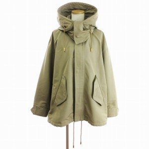 【中古】ザ リラクス THE RERACS 21SS SHORT RELUX MODS COAT モッズコート ショート丈 フード ベージュ 38 M位