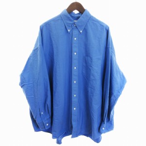 【中古】グラフペーパー Oxford Oversized B.D Shirt シャツ 長袖 オックスフォード オーバーサイズ ブルー 青 F