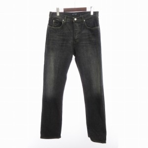 【中古】アルマーニ ジーンズ ARMANI JEANS デニム ジーンズ パンツ フルレングス ボタンフライ グレー 33 ■SM3