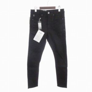 【中古】未使用品 ジースターロウ タグ付き デニムパンツ D-STAQ 3D SLIM Jeans ジーンズ 黒 ブラック W28L32