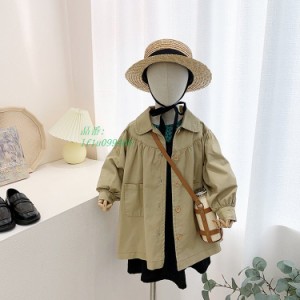 韓国子供服 コート ジャケット 春秋 薄手 長袖 キッズ ジュニア服 女の子 ことも服 ガール 子供服 カジュアル おしゃれ 通学 きれいめ 可