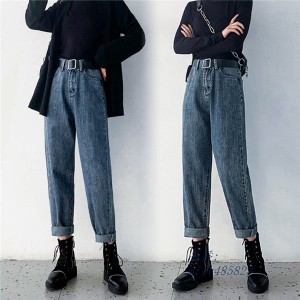 デニムパンツ レディース ワイドパンツ ボジーンズ ストレートパンツ 体型カバー 楽ちんゆったり ロング丈 着痩せ 通勤 OL 無地 超美脚