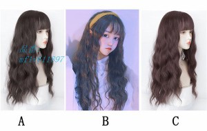 フルウィッグ ロング ウィッグ ウェーブ レディース 自然 前髪あり かつら 小顔 レイヤー WIG コスプレ 韓国風 パーティー 可愛い