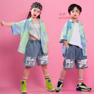 キッズダンス衣装 女の子 男の子 ヒップホップ 子供服 ｔシャツ 衣装 キッズ SALE ダンス 体操服 激安 チア スカート パンツ 韓国 チアガ