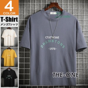 Tシャツ メンズ 半袖 ティーシャツ 40代 プリント おしゃれ クルーネック カットソー 夏服 アメカジ