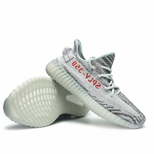 [アディダス] イージーブースト 350 V2  [YEEZY BOOST 350 V2] ライトブルー/グレー/レッド B37571 日本国内正規品