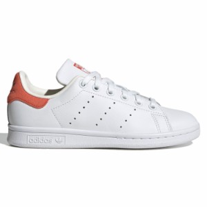 [アディダス] スタンスミス [STAN SMITH J] フットウェアホワイト/オフホワイト/プリラブドレッド HQ1855 国内正規品 