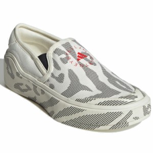 [アディダス] SMC コート スリッポン [STELLA MCCARTNEY COURT SLIP-ON] オフホワイト/コアブラック/アクティブレッド ID7581 日本国内正