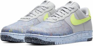 [ナイキ] エアフォースワン クレーター [AirForce1 Crater] ピュアプラチナム/サミットホワイト/シャンブレーブルー/ボルト CZ1524-001 