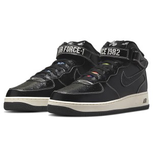 [ナイキ] エア フォース 1 MID '07 LX [AIR FORCE 1 MID 07 LX] ブラック/ペールアイボリー/ブラック  DV1029-010 日本国内正規品 