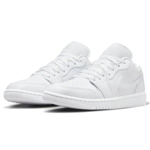 [ナイキ] エア ジョーダン 1 LOW [W AIR JORDAN 1 LOW] ホワイト/ホワイト/ホワイト DV0990-111 正規品 