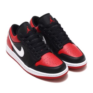 [ナイキ] エア ジョーダン 1 LOW [AIR JORDAN 1 LOW] ブラック/ホワイト/ジムレッド 553558-066 国内正規品 