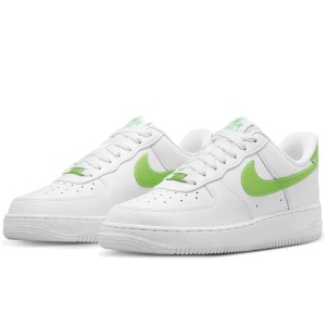 [ナイキ] エア フォース 1 07 [W AIR FORCE 1] ホワイト/アクショングリーン DD8959-112 日本国内正規品 