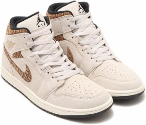 [ナイキ] エア ジョーダン 1 ミッド SE [AIR JORDAN 1 MID SE] ライトブラウン/ホワイト/ライトブリティッシュタン/ゴールド DZ4129-102 