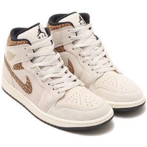 [ナイキ] エア ジョーダン 1 ミッド SE [AIR JORDAN 1 MID SE] ライトブラウン/ホワイト/ライトブリティッシュタン/ゴールド DZ4129-102 