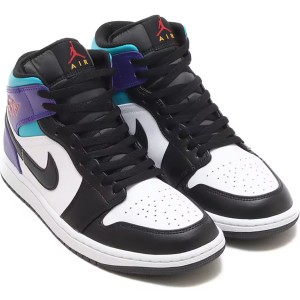 [ナイキ] エア ジョーダン 1 MID [AIR JORDAN 1 MID] ホワイト/ブライトコンコルド/トゥルーレッド/ブラック DQ8426-154 日本国内正規品 