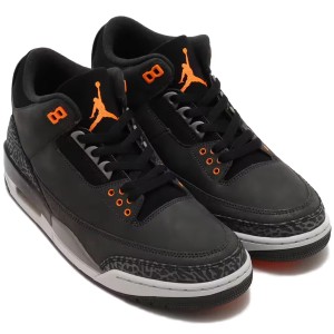 [ナイキ] エア ジョーダン 3 "Fear" [AIR JORDAN 3 "FEAR"] ナイトスタジアム/ブラック/フラットピューター/トータルオレンジ CT8532-080