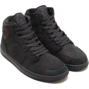 [ナイキ] エア ジョーダン 1 MID SE クラフト [AIR JORDAN 1 MID SE CRFT] ダークスモークグレー/バーシティレッド/ブラック FD8634-001 