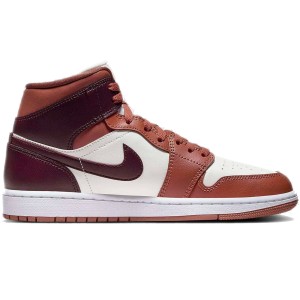 [ナイキ] エア ジョーダン 1 MID [W AIR JORDAN 1 MID] ダスティーピーチ/セイル/ホワイト/ナイトマルーン BQ6472-200 日本国内正規品