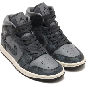 [ナイキ] エア ジョーダン 1 MID SE [W AIR JORDAN 1 MID SE] スモークグレー/セイル/オフノワール FJ3448-001ナイキジャパン正規品