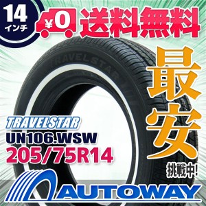 サマータイヤ 205/75R14 TRAVELSTAR UN106 WSW 1.7cm