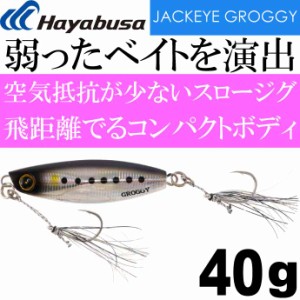JACKEYE ジャックアイグロッキー FS416 40g No.1 ライブリーイワシ Hayabusa メタルジグ 釣り具 Ks1942