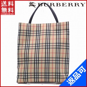 バーバリー バッグ BURBERRY ハンドバッグ ベージュ×ブラック 即納 【中古】 X14629の通販はWowma!（ワウマ