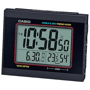 【正規品】CASIO カシオ クロック DQD-5000J-1JF 電波目覚まし時計 置時計 デジタル ダブルアラーム ブラック