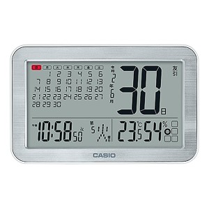 【正規品】CASIO カシオ クロック IDC-800J-8JF 掛置兼用 デジタル電波時計 温湿度計 令和表示対応