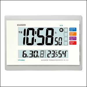 【正規品】CASIO カシオ クロック IDL-140J-7JF 置き時計 電波時計